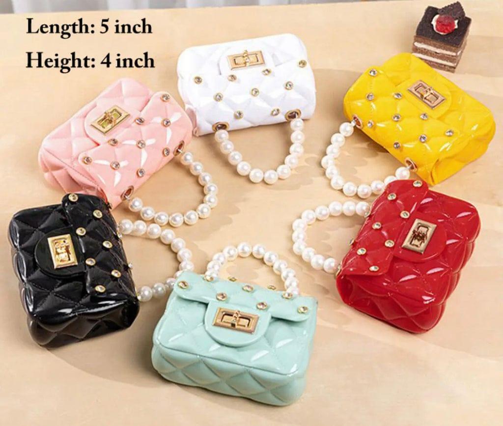 Charming textured plastic purse for girls