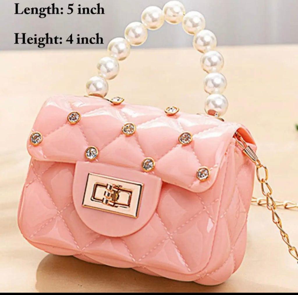 Charming textured plastic purse for girls