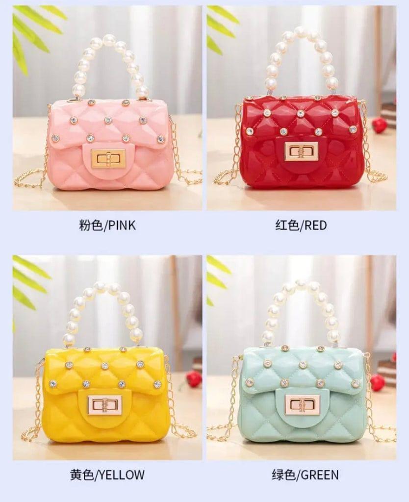 Charming textured plastic purse for girls