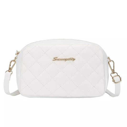 Chic girls pu leather embroidered shoulder bag