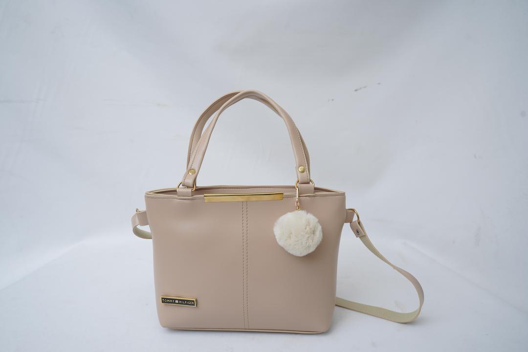 Women pu leather embellished hand bag