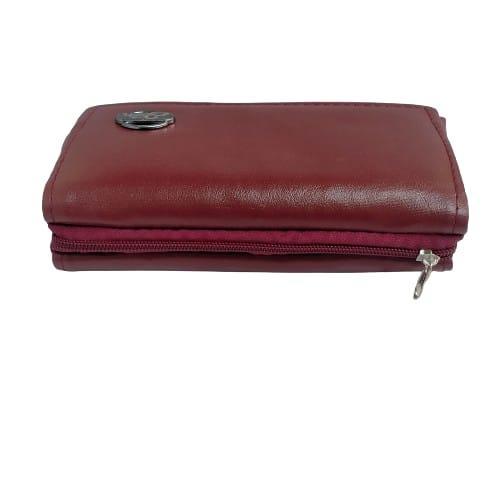 Women leather formal clutch