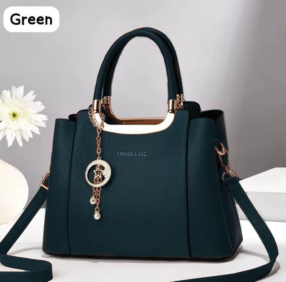 Women rexine plain hand bag