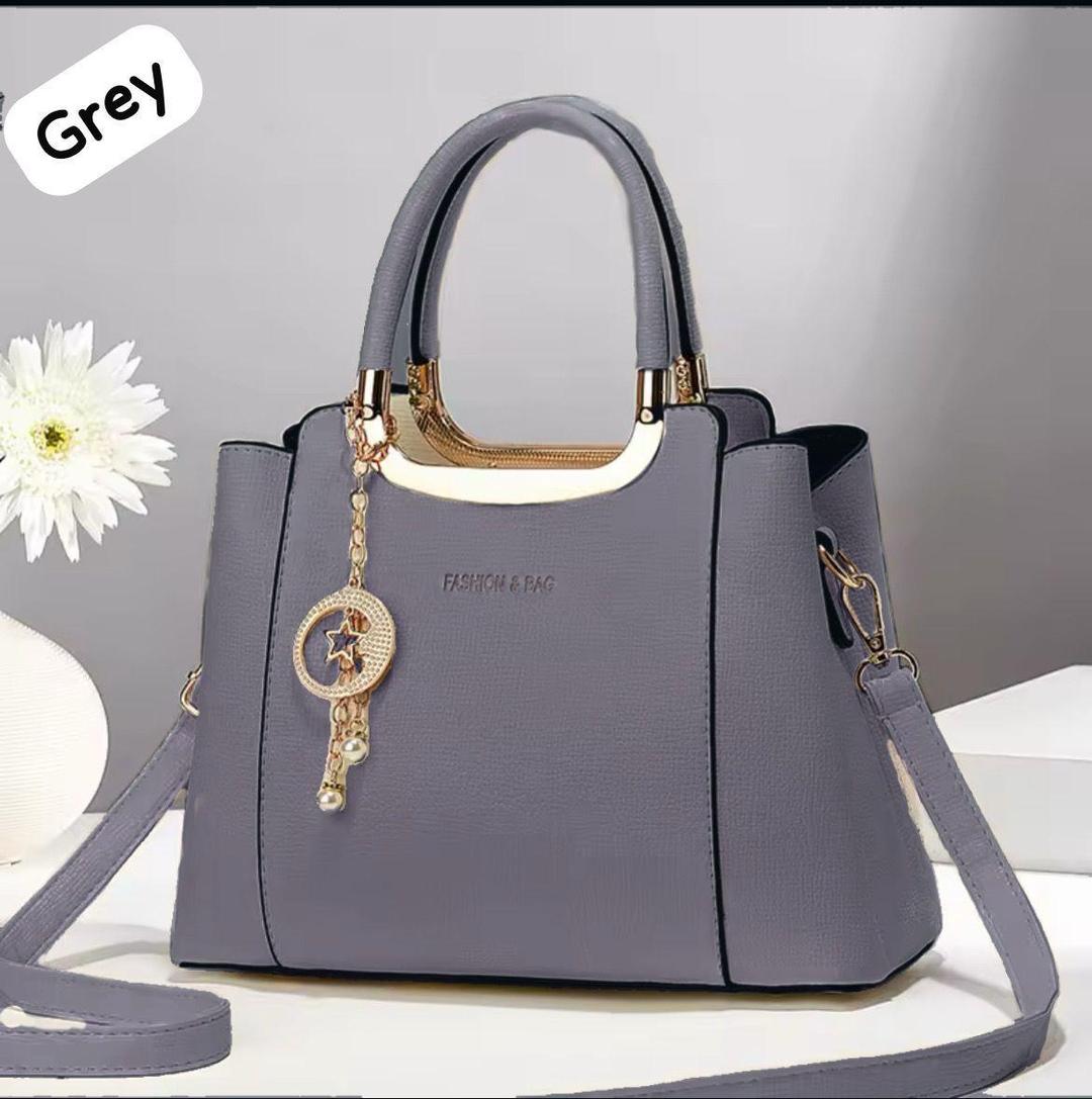 Women rexine plain hand bag