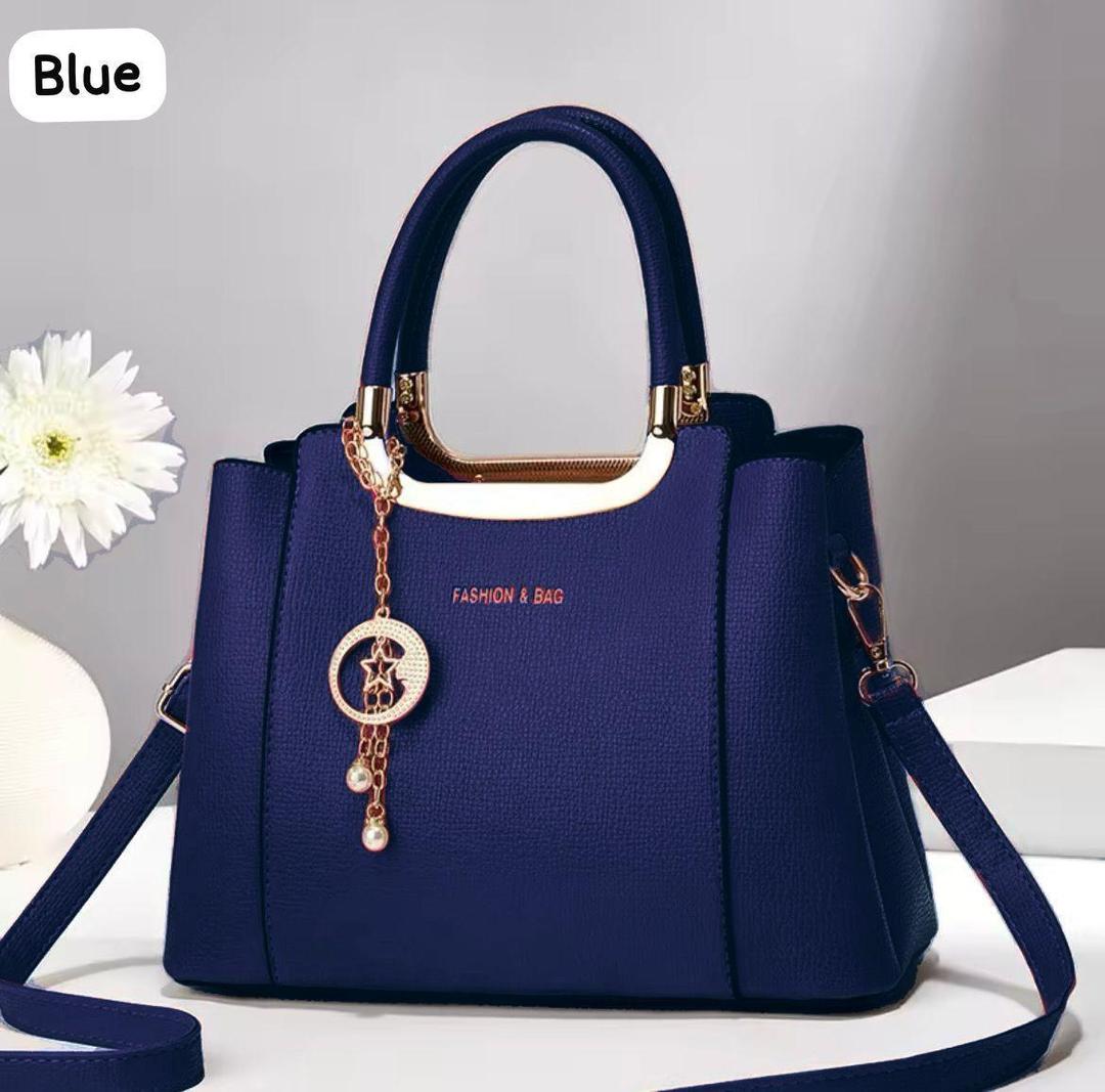 Women rexine plain hand bag