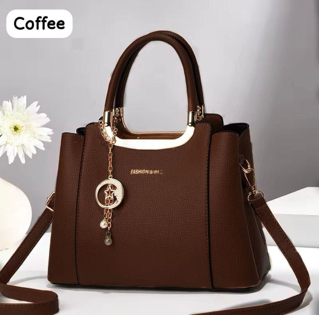 Women rexine plain hand bag