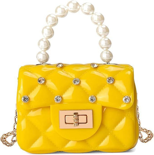Charming textured plastic purse for girls
