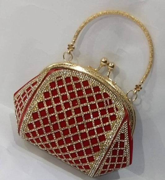 Fancy bridal textured clutch