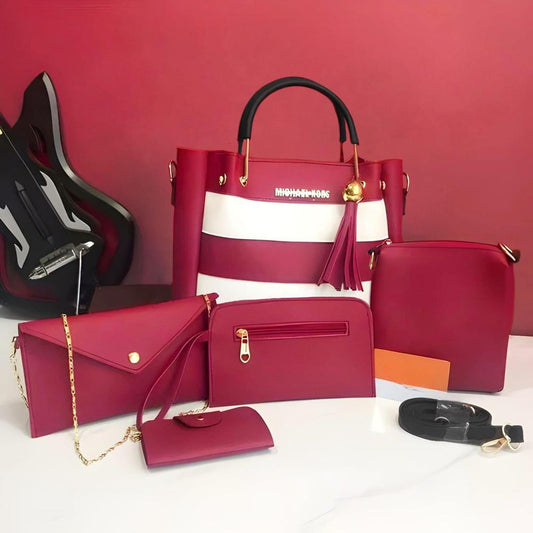 Girls pu leather plain shoulden bag